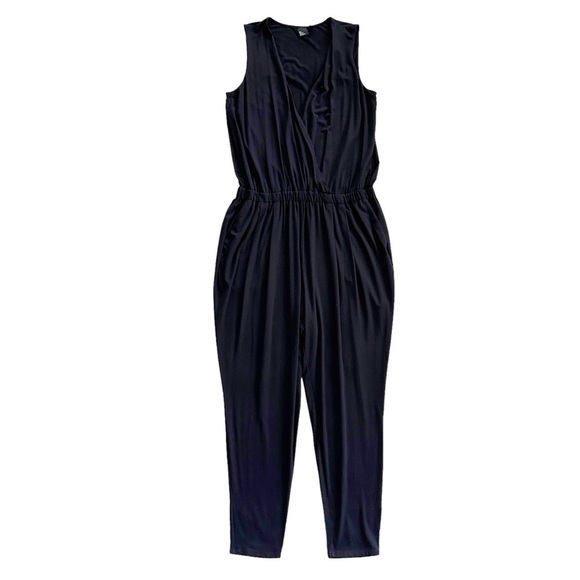 Eileen Fisher The Fisher Project Sleeveless Jersey Jumpsuit in Black M - Picture 2 of 9